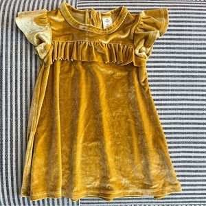 Tucker + Tate gold velvet dress